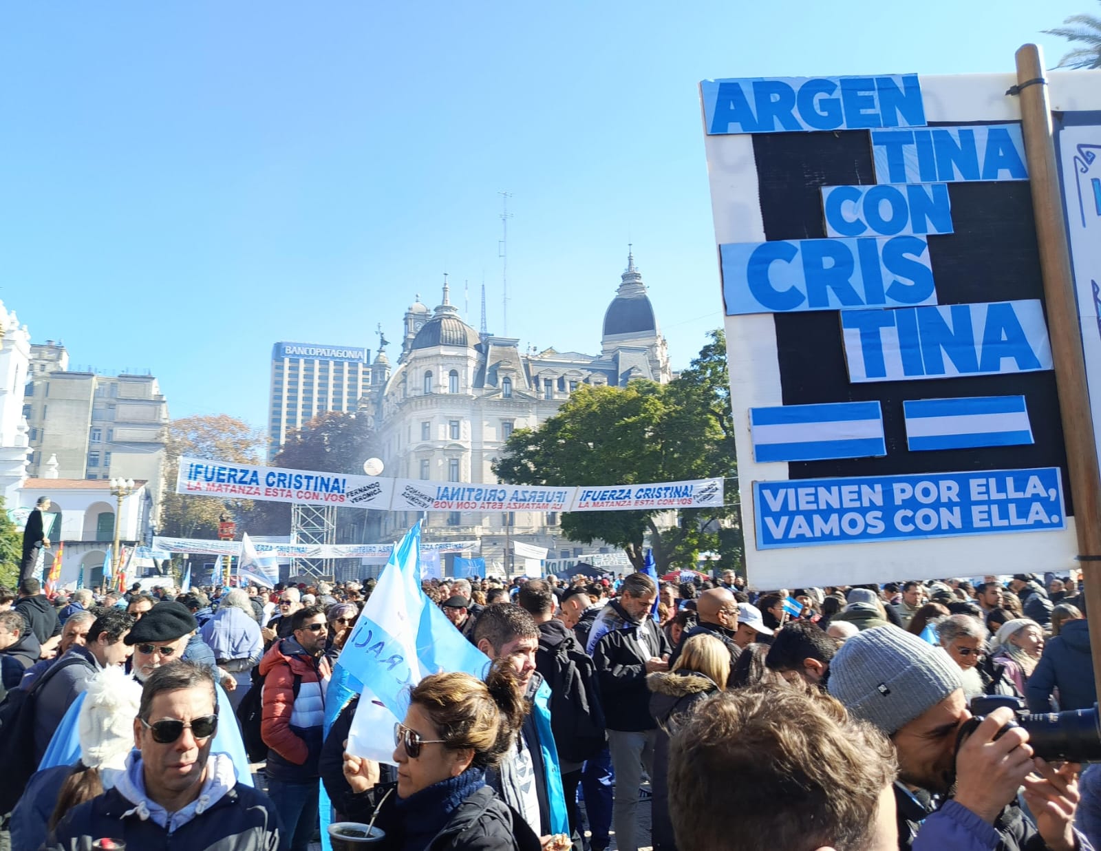 Marcha a Plaza de Mayo contra la condena a Cristina