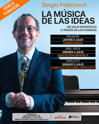Sergio Feferovich presenta su conferencia LA MÚSICA DE LAS IDEAS