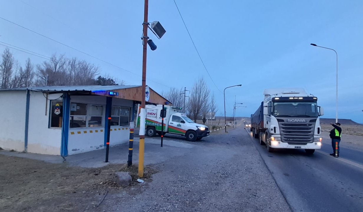 Un retén en Zapala frenará el paso de camiones