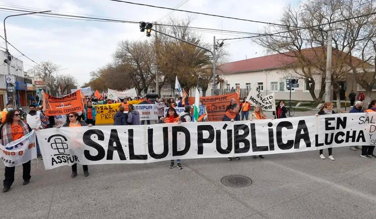 Salud pública: Paro nacional con protestas en Río Negro