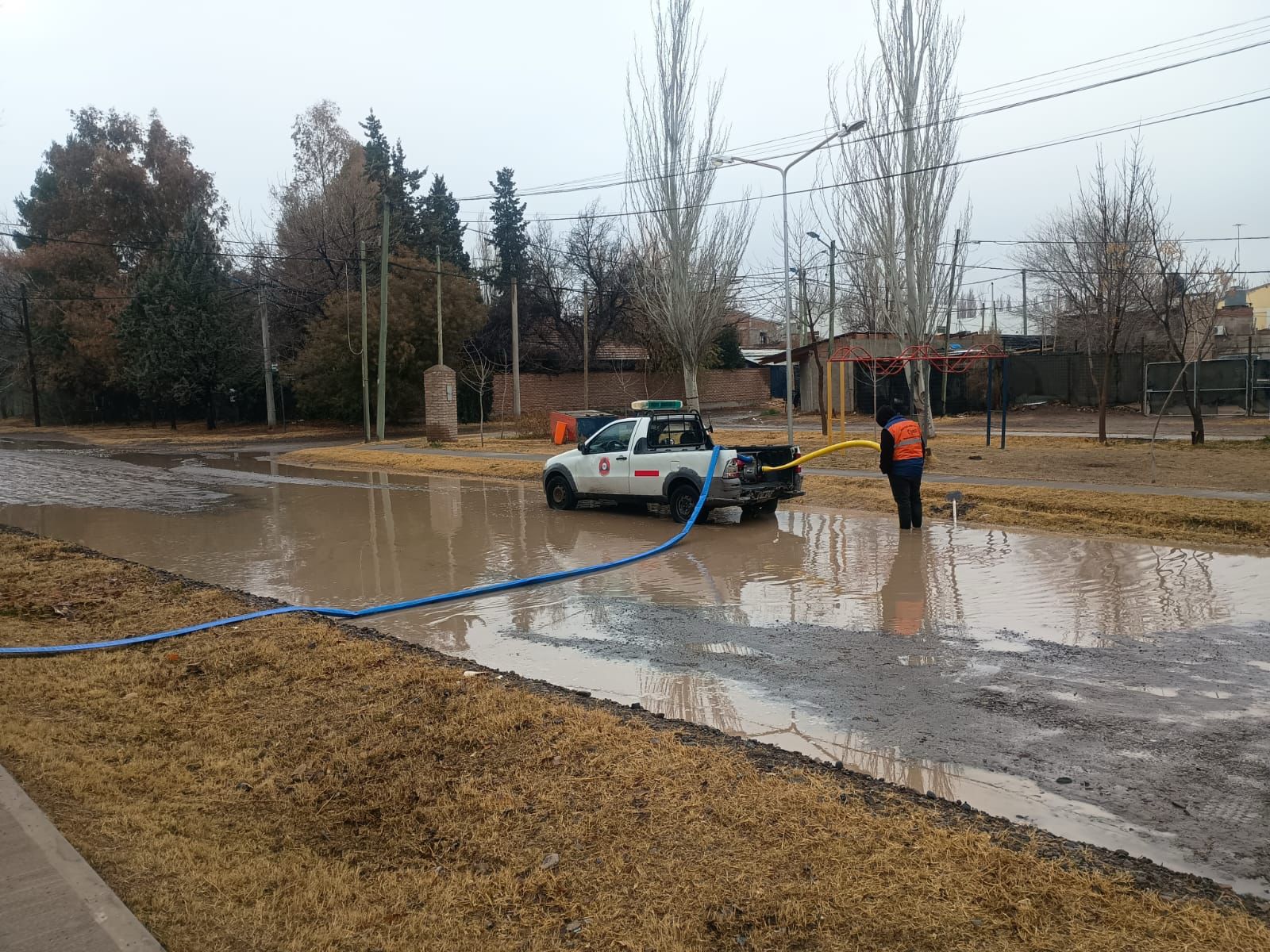 Exitoso operativo preventivo en las calles de Neuquén durante el temporal del fin de semana