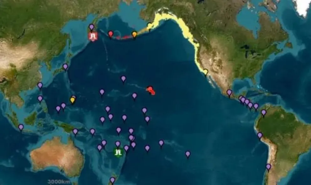 Alerta por tsunami en Chile