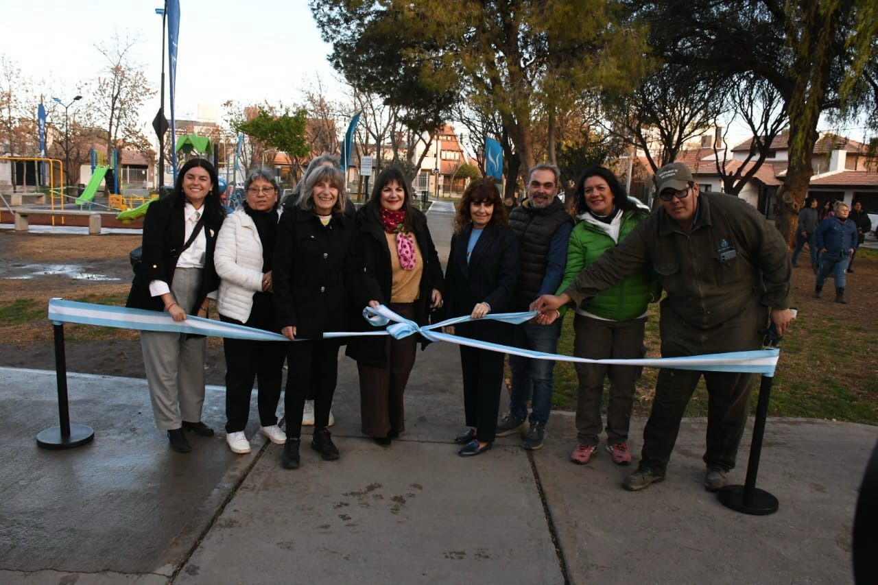 Con la puesta en valor, los vecinos se adueñaron de la plaza Pehuén Mapu de Cumelén