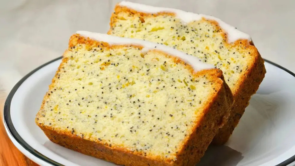 Una receta ideal para la tarde: budín de limón y amapola