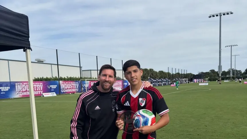 Quién es Bruno Cabral, la joya de River que brilló en la Messi Cup y despertó interés en Europa