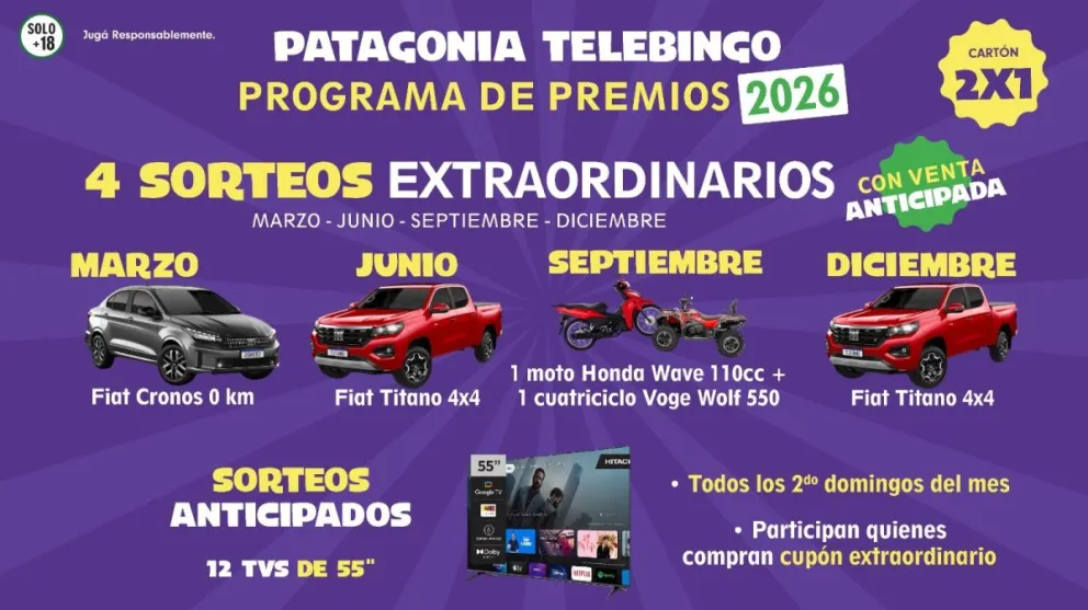 El Patagonia Telebingo comienza renovado este 2026