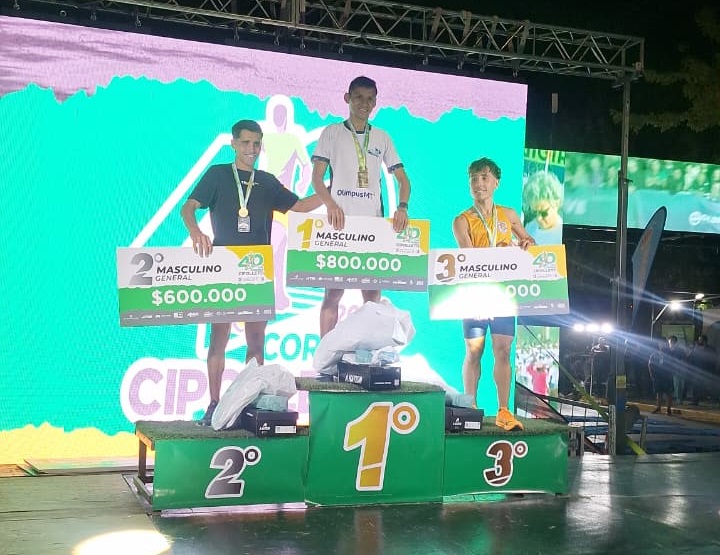 Wendell repitió en la Corrida de Cipolletti 2026 y Peña Flor marcó récord en Damas