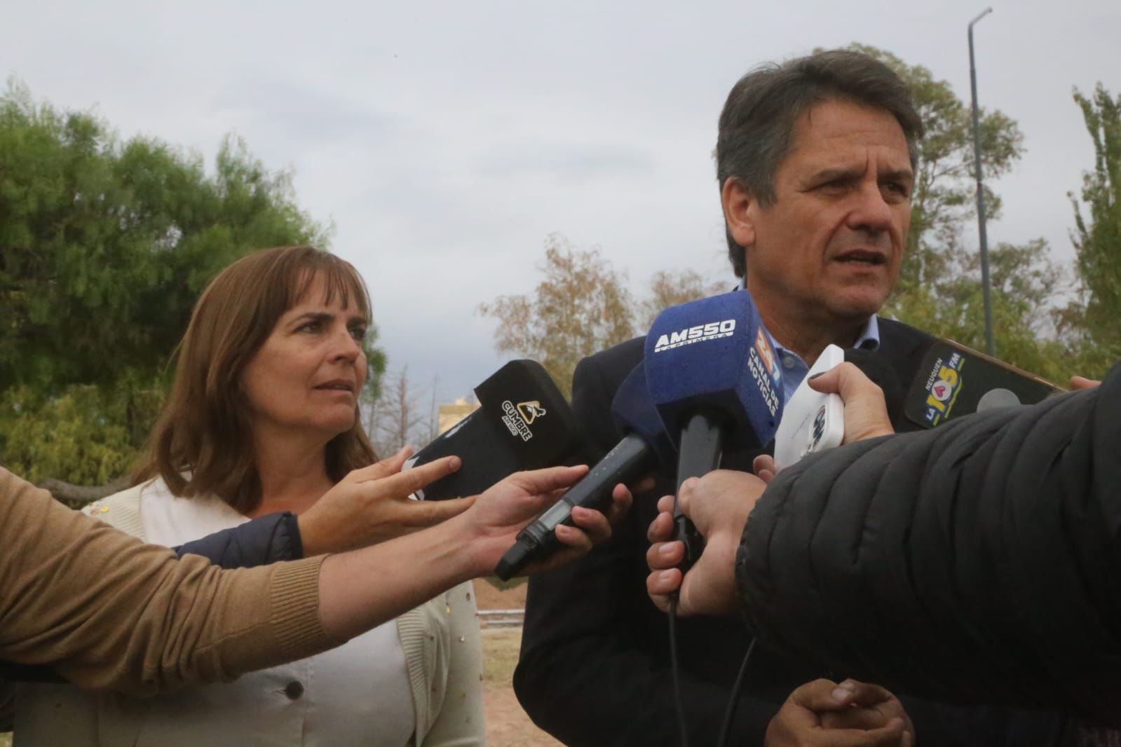 Gaido supervisó el avance de la obra del nuevo acceso norte