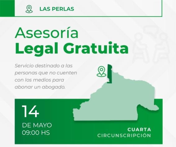 La defensa se acerca a vos: asesoramiento legal gratuito en Balsa Las Perlas